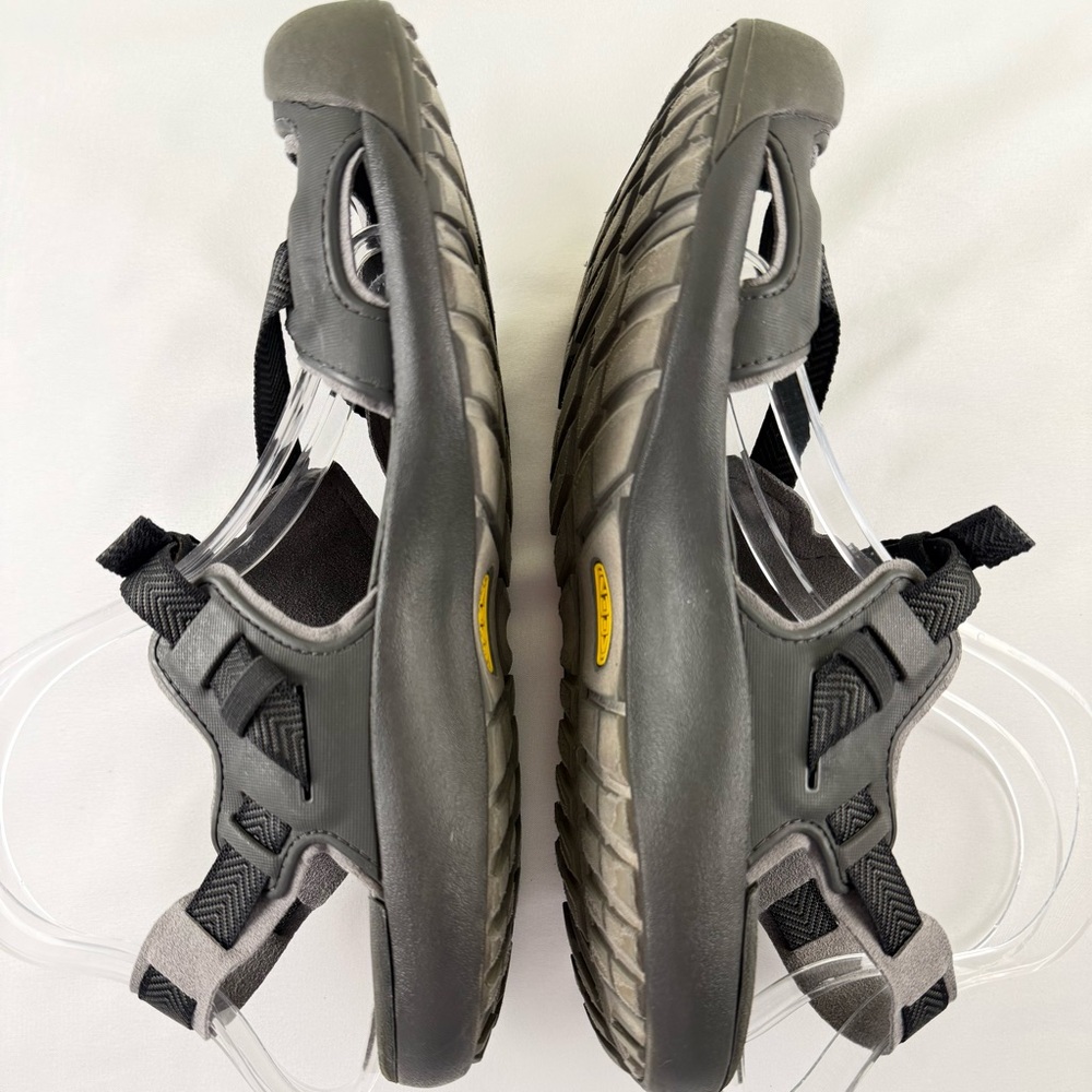 Keen Zerraport II Sport Sandals Men’s 10 Gray Black Hiking Water Shoes - Picture 6 of 10